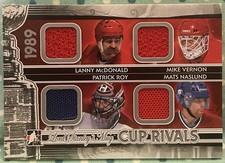CALGARY vs MONTREAL 2014 In The Game Lord Stanley’s Mug Cup Rivals Jersey Relics