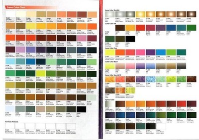 Vallejo Game Color Flyer Farbtabelle Prospekt Farbenübersicht Vergleichstabelle