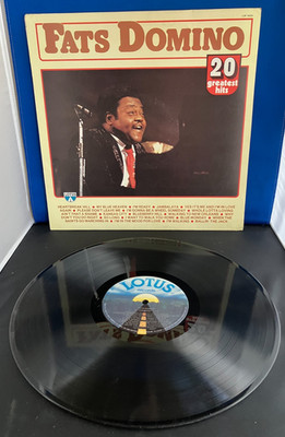 FATS DOMINO 20 Greatest Hits LP Lotus [Italy pressing) 1983 Tested VG++-LR