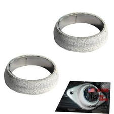 2PCS Exhaust Manifold Gasket, 2.56inch Sealed Exhaust Manifold 65MM/2.56Inch