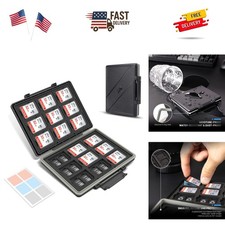 High Capacity 54 Slots Memory Card Case for 36 Micro SD and 18 SD Cards with...