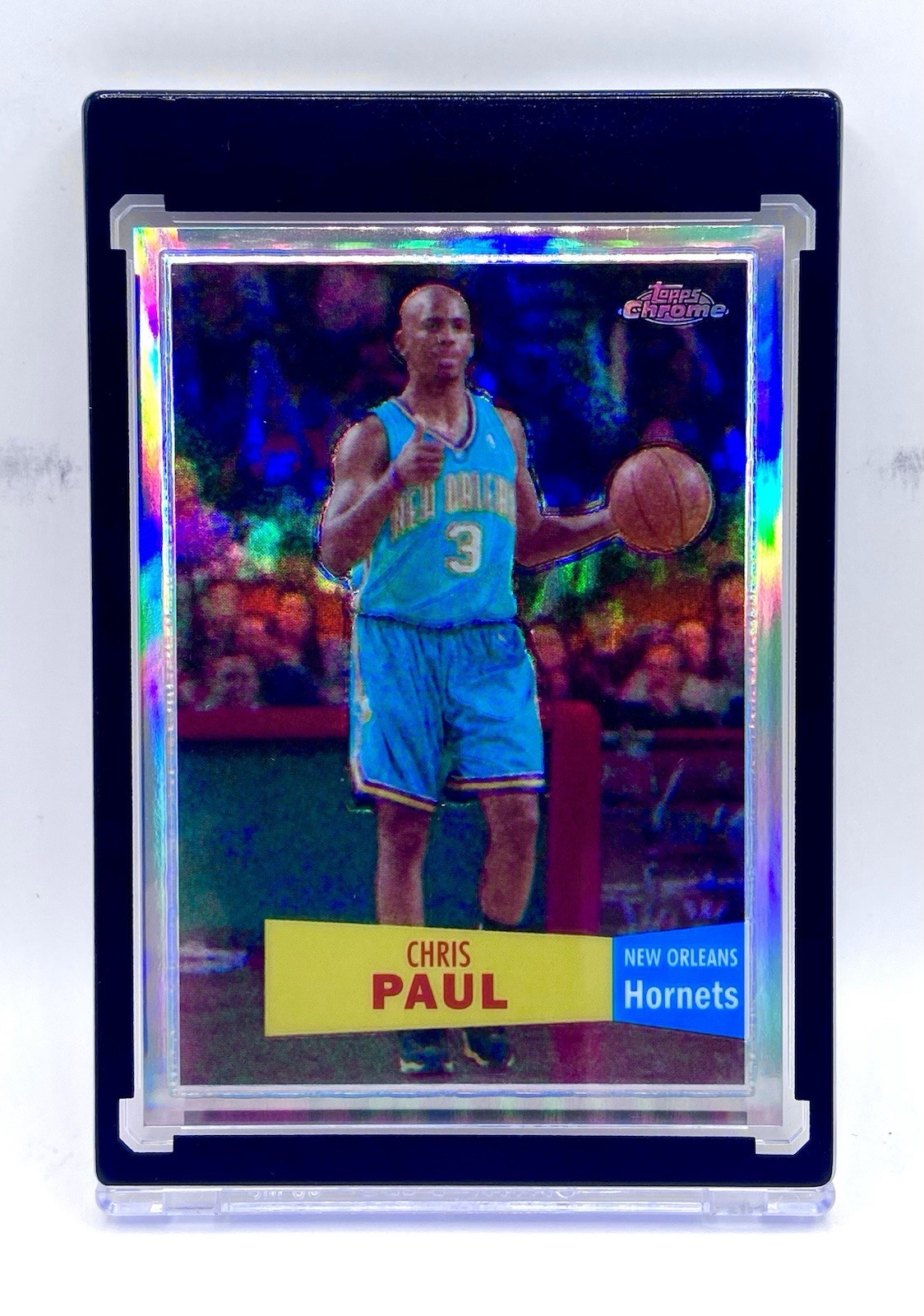 2007-08 Topps Chrome Chris Paul Hornets 1957-58 Variation Refractor /999 - #40