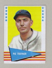 1961 FLEER BASEBALL CARD #144 PIE TRAYNOR HOF  EX