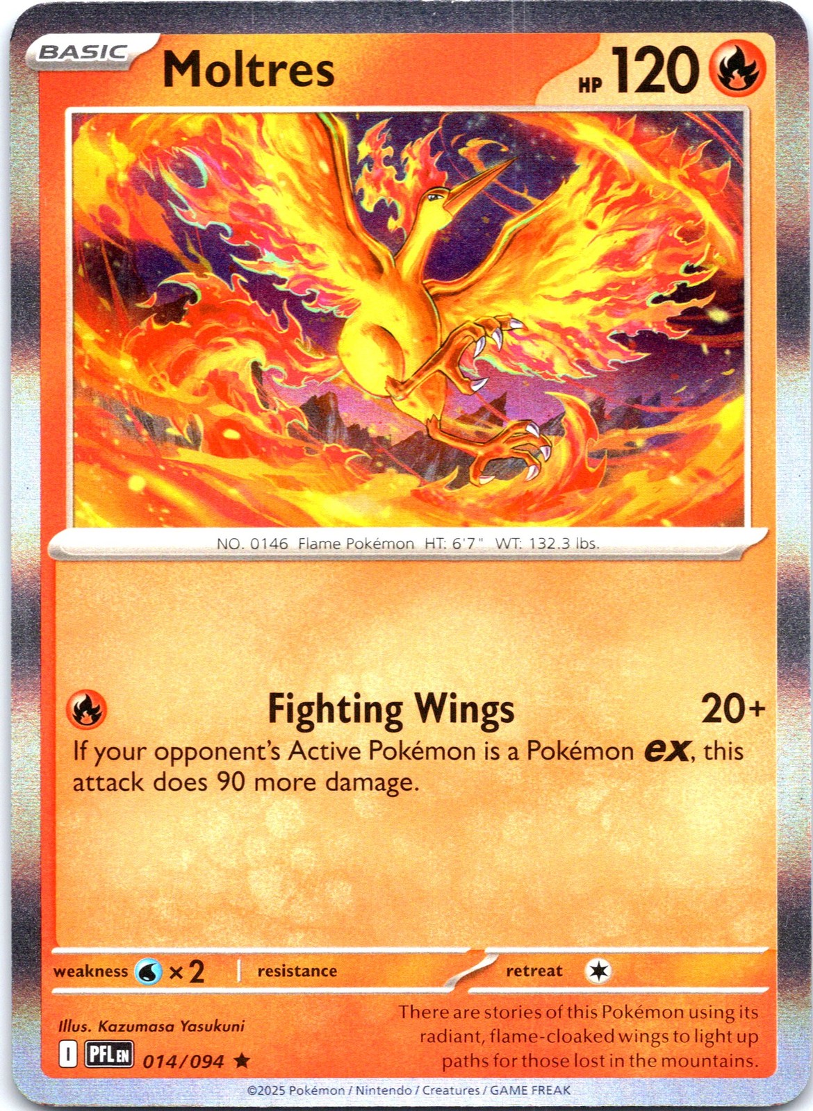 Moltres Holo Rare ME02: Phantasmal Flames 014/094 NM