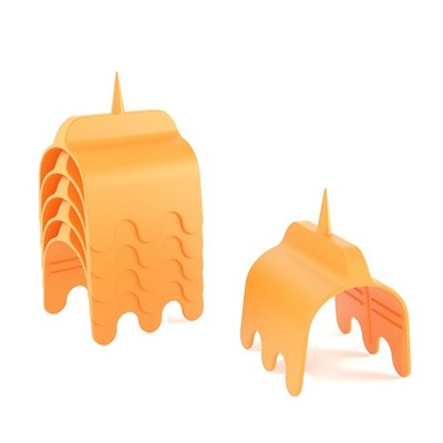 6-Pack Drywall Outlet Marker Tool - Electrical Box Locator for Orange