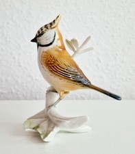 Karl ENS Haubenmeise Vogel Porzellan Figur, 1...