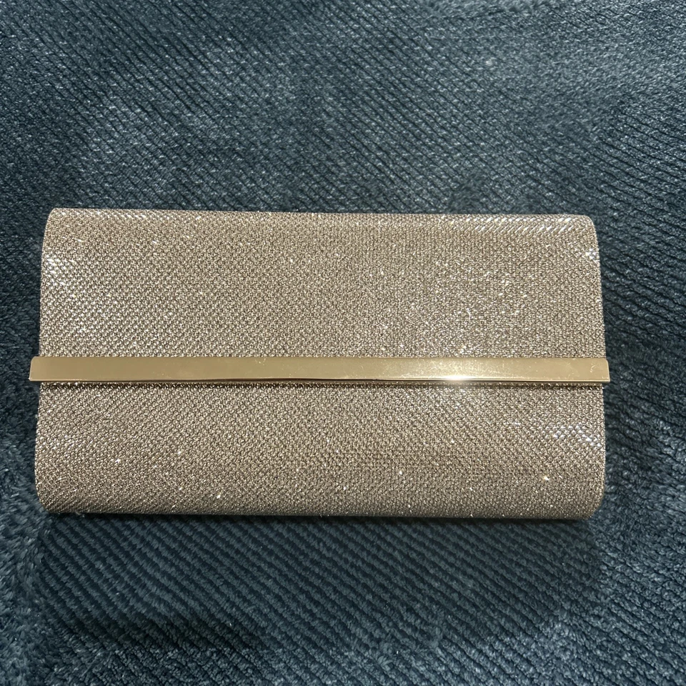BareMinerals золото отлива блестящий красоты косметики сумка/клатч новый без ЯРЛЫКОВ - Изображение 2 из 4