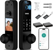 Nuovo - Umik Matter Smart Lock con fotocamera e campanello, riconoscimento facciale 3D Fingerp