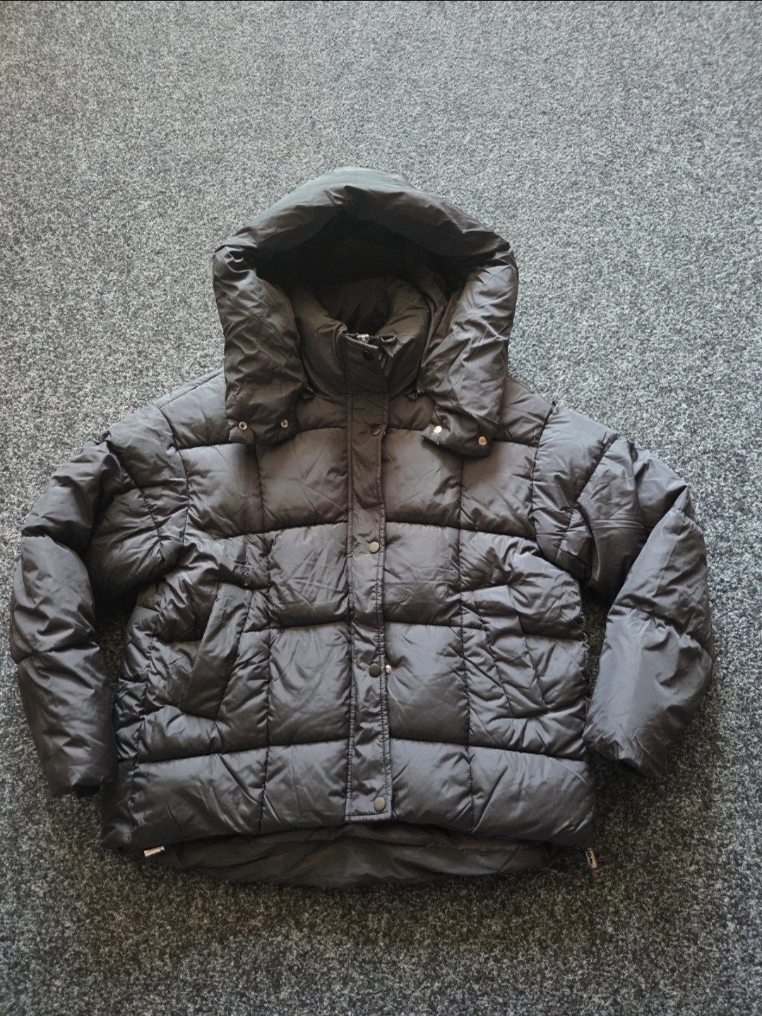 Bon Way Women’s Puffer Jacket – Black – Size UK 10 – Brand New Without Tags