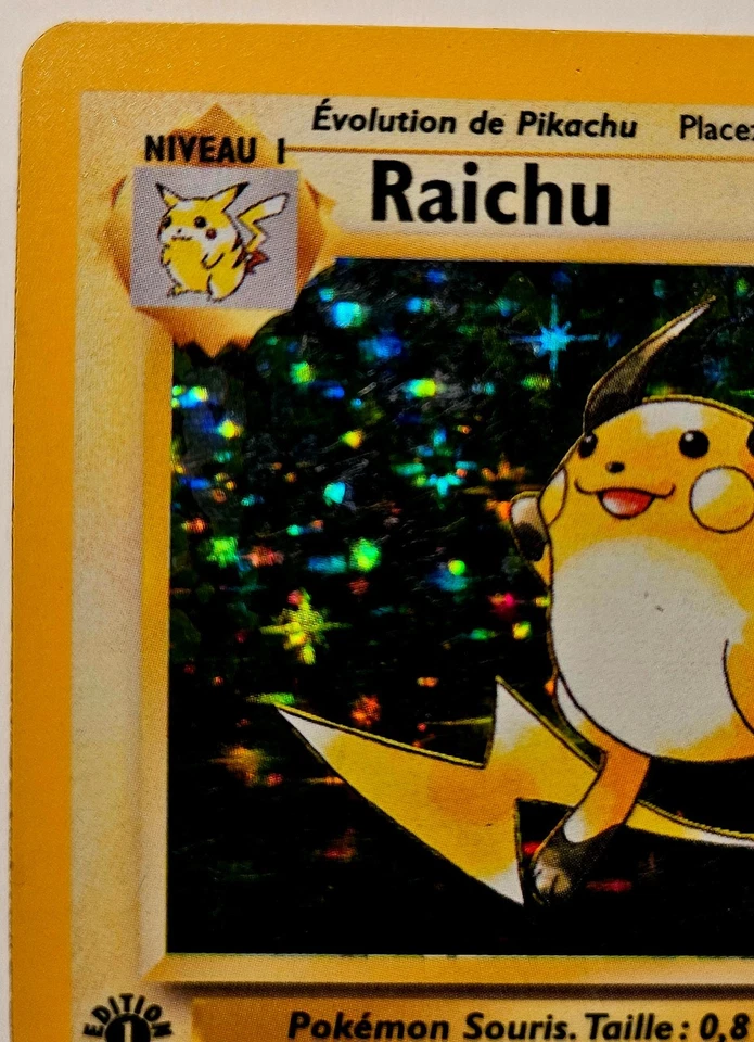 Raichu #14 Holo Francés 1ª Edición 1999 Pokemon Base Set 2236 Foto 4 de 4