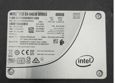 SSDSC2KB480G8 Intel S4510 480GB 2.5  SATA 6G SSD