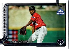 2025 Topps Pro Debut PD-95 Emiliano Teodo, Frisco RoughRiders