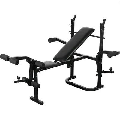 Banc de musculation noir vidaXL - Photo 1/4