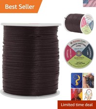 100 Yards Dark Brown Nylon Cord &ndash; Ideal for Friendship Bracelets & More
