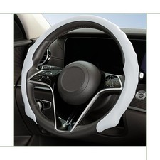 Car Steering Wheel Cover, 15 inch Nappa Leather Anti-Slip Ultra-Thin 5D Veh...