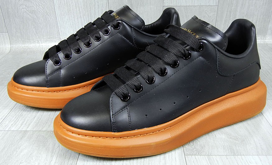 Alexander McQueen Oversized Sneaker Black Cedar Shoes 553680 Men's