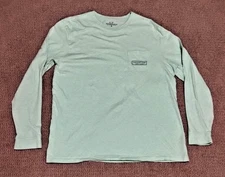 Vineyard Vines Long Sleeve T-Shirt Men's XL Light Green Cotton Martha's Vineyard