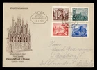 DR WHO 1953 GERMANY DDR FDC FRANKFURT ANIV COMBO R52039