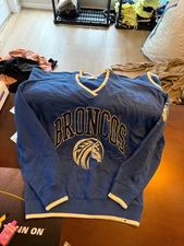 47 Brand Women's Fayetteville Broncos Sweatshirt - Jetty Blue *size M