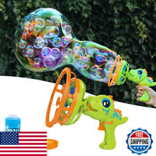 Bubble Gun Bubble Machine Dinosaur Bubble Blower Toy for Kids and Toddlers Bubbl