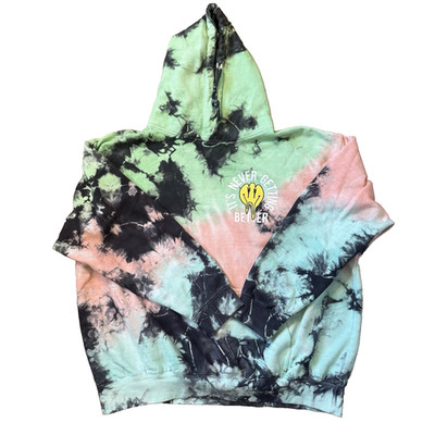 Assholes*s Live Forever Tie Dye Hoodie XL  It's Never Getting Better 