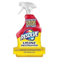 Resolve Urine Destroyer Spray - 32 Fl Oz Pet Stain  Odor Remover for Carpet