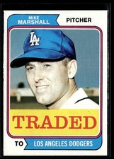 1974 Topps Mike G. Marshall EX/MT to NRMT #73T