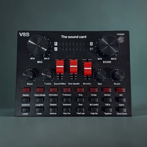 Vocal Processor Clear Mics Input Headphone For Live Broadcasting