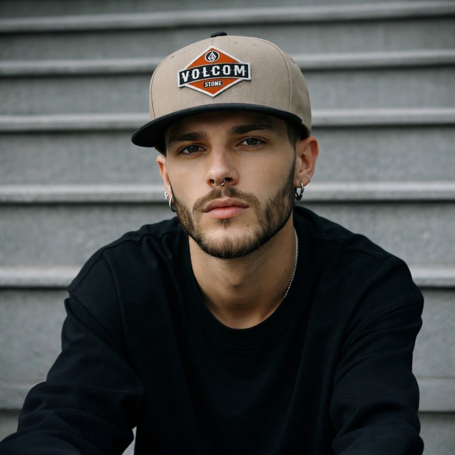 Volcom Stone Cresticle Adjustable Snapback Hat Ca… - image 1