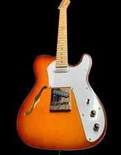 SEMI HOLLOW TL ELECTRIC GUITAR-TWO TONE VINTA...