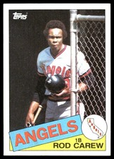 Rod Carew 1985 Topps #300 California Angels FREE SHIPPING AutographDen
