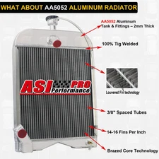3 Core Aluminum Radiator Replacement Fit Ford 2N 8N 9N Models #8N8005 86551430
