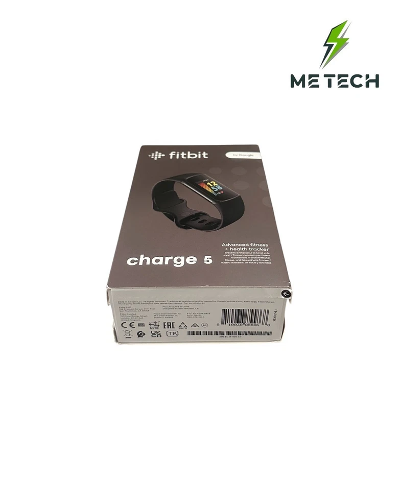 Fitnessuhr Fitnesstracker Smartwatch Sportuhr Schwarz Graphit Fitbit Charge 5 - Bild 3 von 4