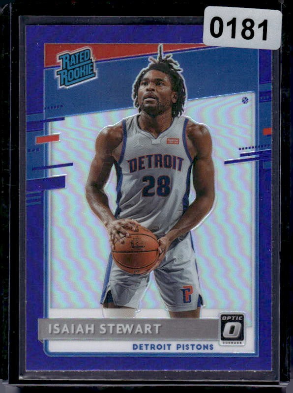 2020-21 Donruss Optic #166 Isaiah Stewart Purple