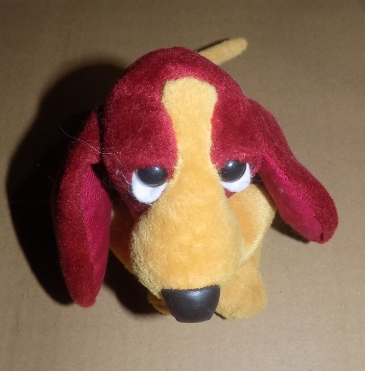 Hush Puppy Dog - Red/Yellow Plush