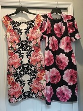 Lot of 2 body con scubaCalvin Klein Women’s Dresses Floral Sz 6 work party snags