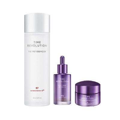 [Missha] Time Revolution The First Essence 5X, Night Repair Ampoule 5X, Cream 5X