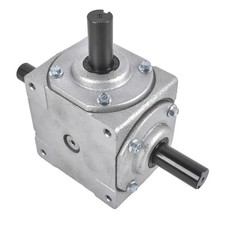 40 HP Right Angle Bevel Gearbox 3 Keyed Shafts 1:1 Ratio CW to CW CCW 1800 RPM