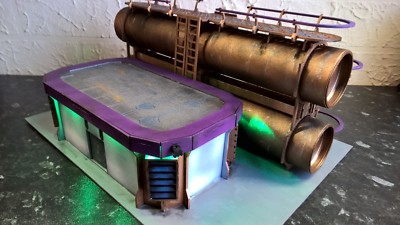 Chemcial Silo Tischplatte 28m Wargame Infinity Gebäude Gelände Landschaft 28mm Spiele