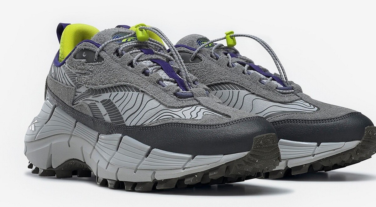 ★Reebok★ZIG KINETICA 2.5 EDGE★ Size 8 - Reebok Zig Kinetica 2.5 Edge Grey Lime for sale