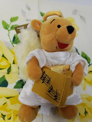 DISNEY STORE WINNIE THE POOH 8 1/2" ANGEL POOH LIMITED RELEASE 2000 SIZE: 9" NWT - Picture 2 of 10