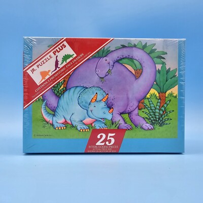 Vintage Hallmark Springbok Jigsaw Puzzle Jr Puzzle Plus Dino Time Sealed