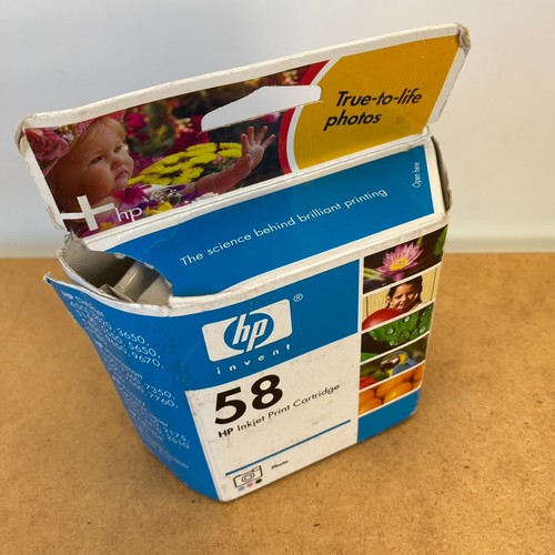 Official OEM Genuine HP 58 Inkjet Ink Print Cartridge New EXP FAST - Picture 2 of 5