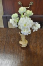 Hand Carved Handmade Wooden Vase 2.5 X 1 X 1 Inch. Light Mixed Wood