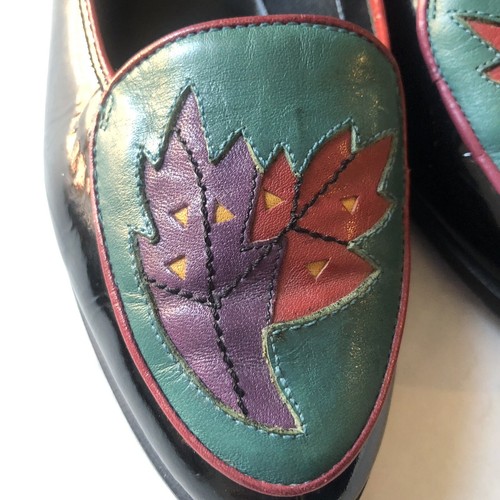 Cobbie Cuddlers Women's Leather Flats Shoes Colorful Size 8 1/2 W Fall Autumn - Picture 14 of 15