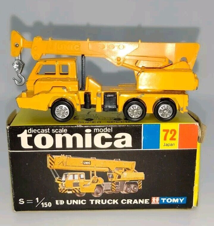 【人気商品】 UNIC UD 72 Box Black Tomica Truck S=1 Minicar Japan Crane 建設車両、作業車