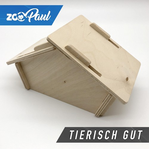 Holzhäuschen Kleintierkäfig Käfig Holz Hamsterkäfig Haus Versteck Nagerkäfig - Picture 5 of 8