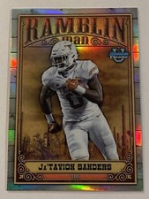 2023 Bowman Chrome U RM6 JATAVION SANDERS Ramblin Man Refractor Texas Longhorns