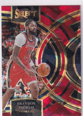 2023-24 Panini Select NBA No. 173 Brandon Ingram Red Ice Prizm