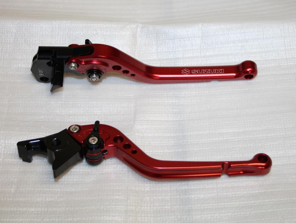 Levier frein moto Suzuki GSX-S 750 rouge logo kit embrayage complet gauche droit